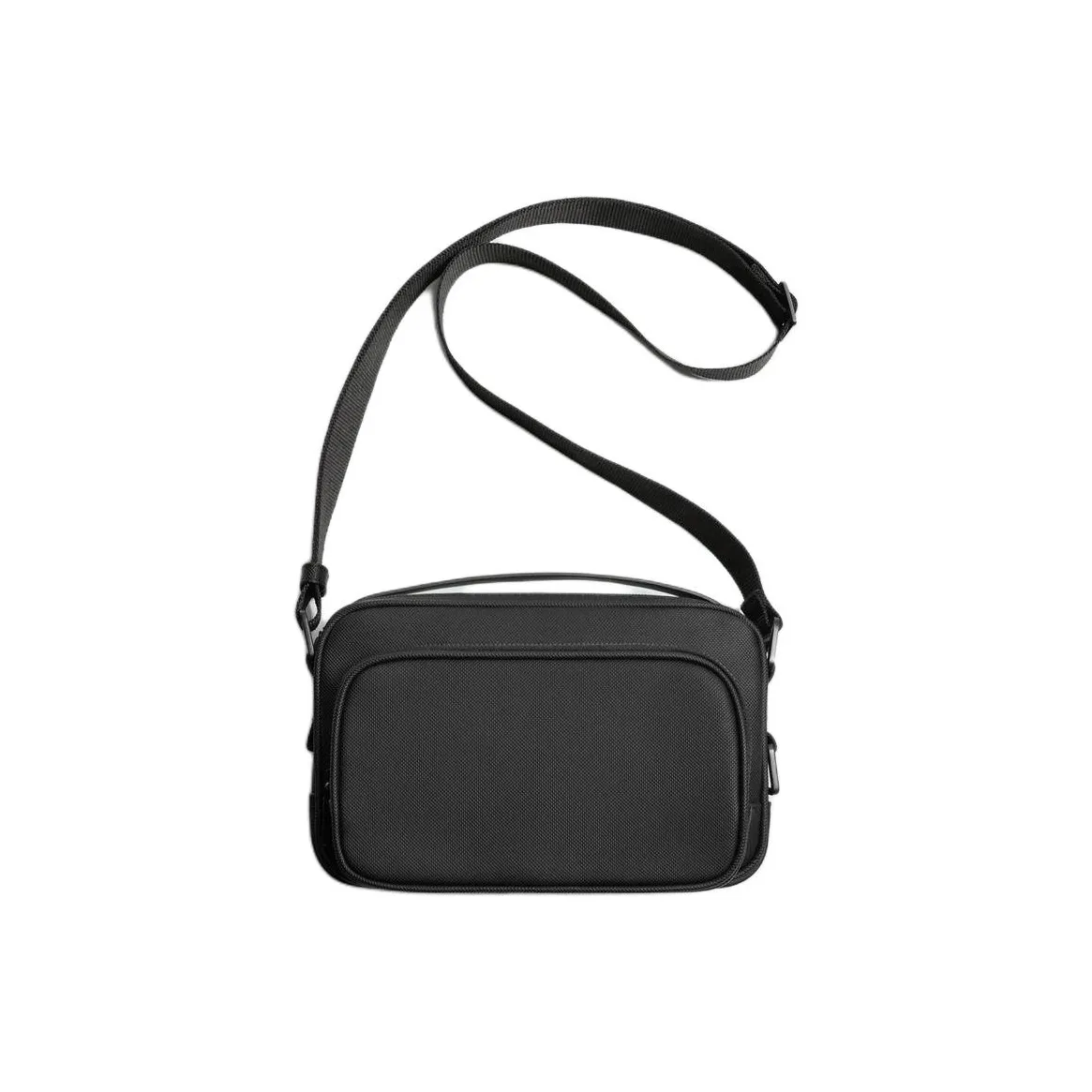 ZARA ПУ (полиуретан) Сумка через плечо Мужская Черная