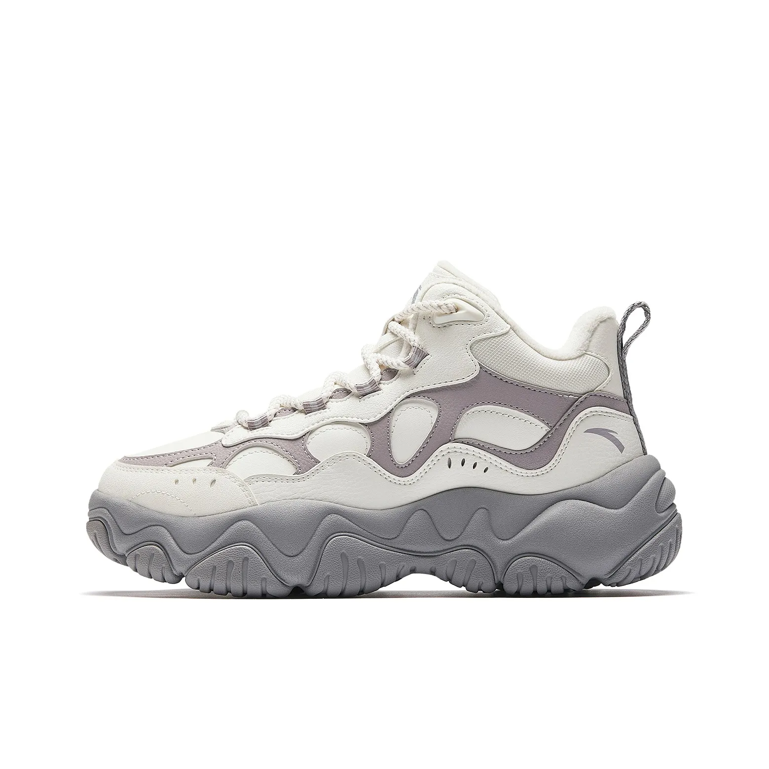 Anta Stream Fireflies MID Топ Повседневная Обувь Женская Айвори Магический Ковер Серый