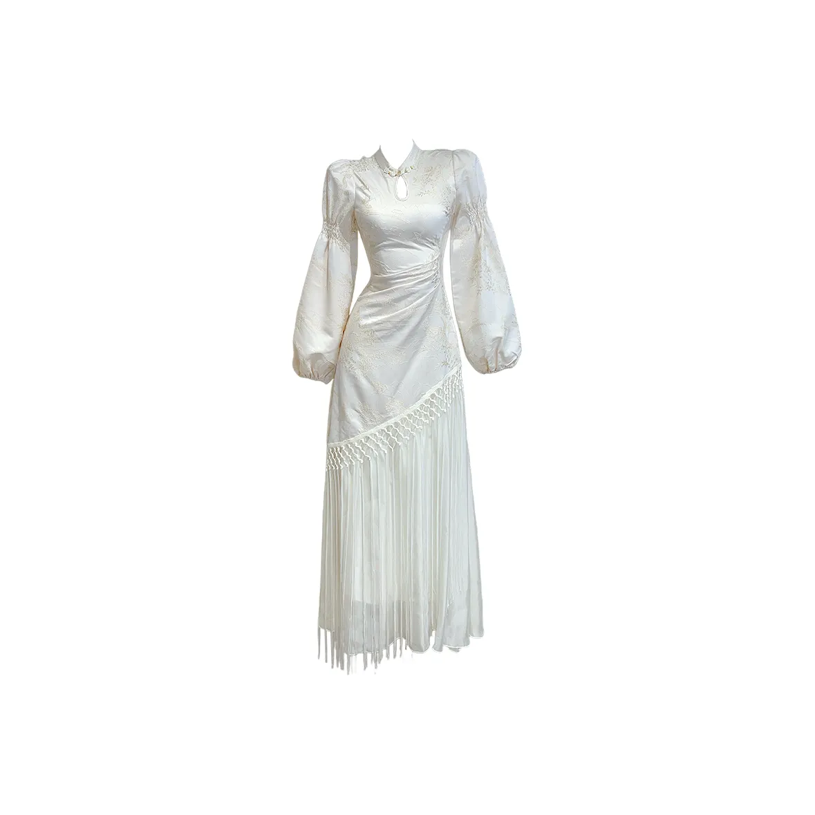 GJFD Длинное платье с длинными рукавами женское