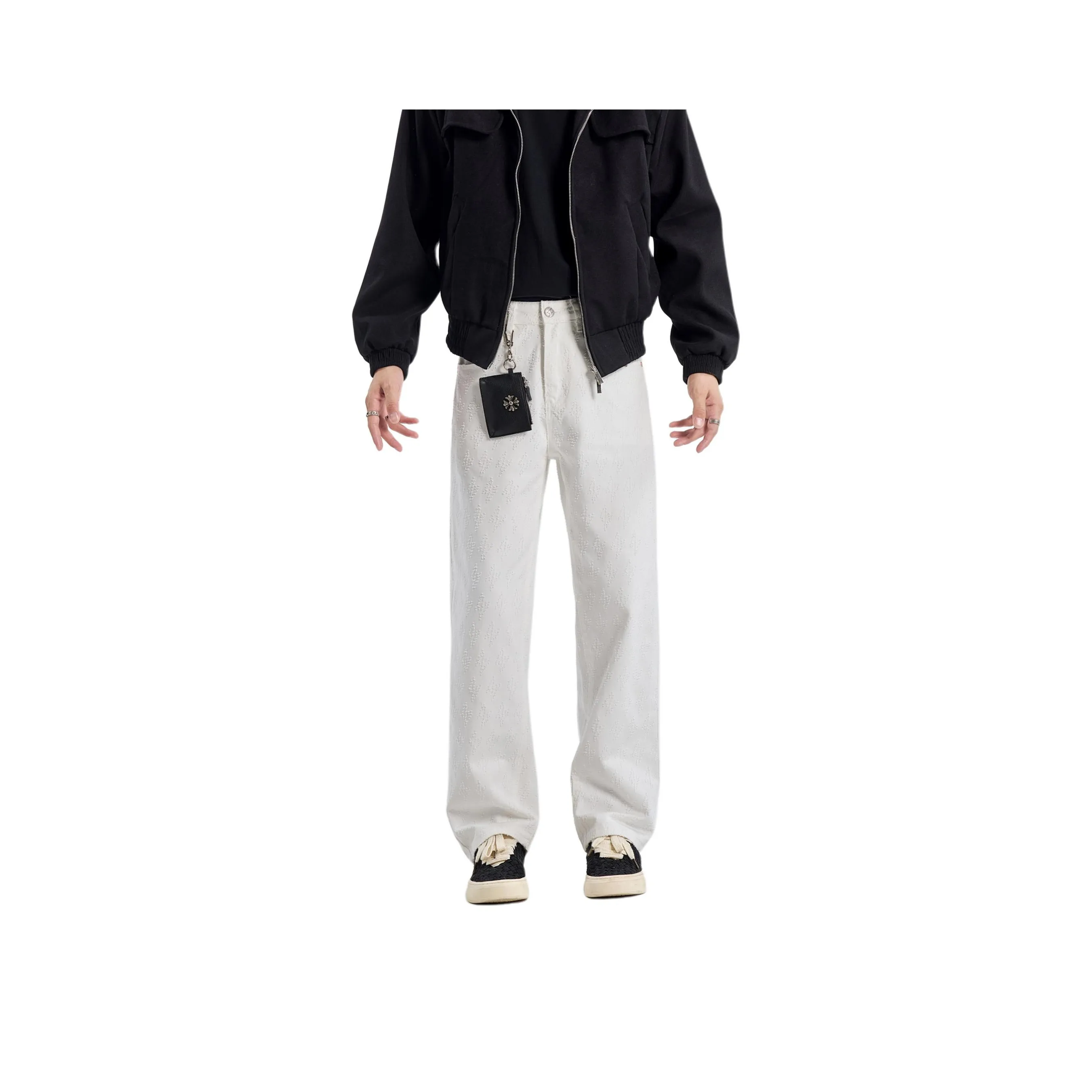 ENTONG Белый Унисекс Джинсы