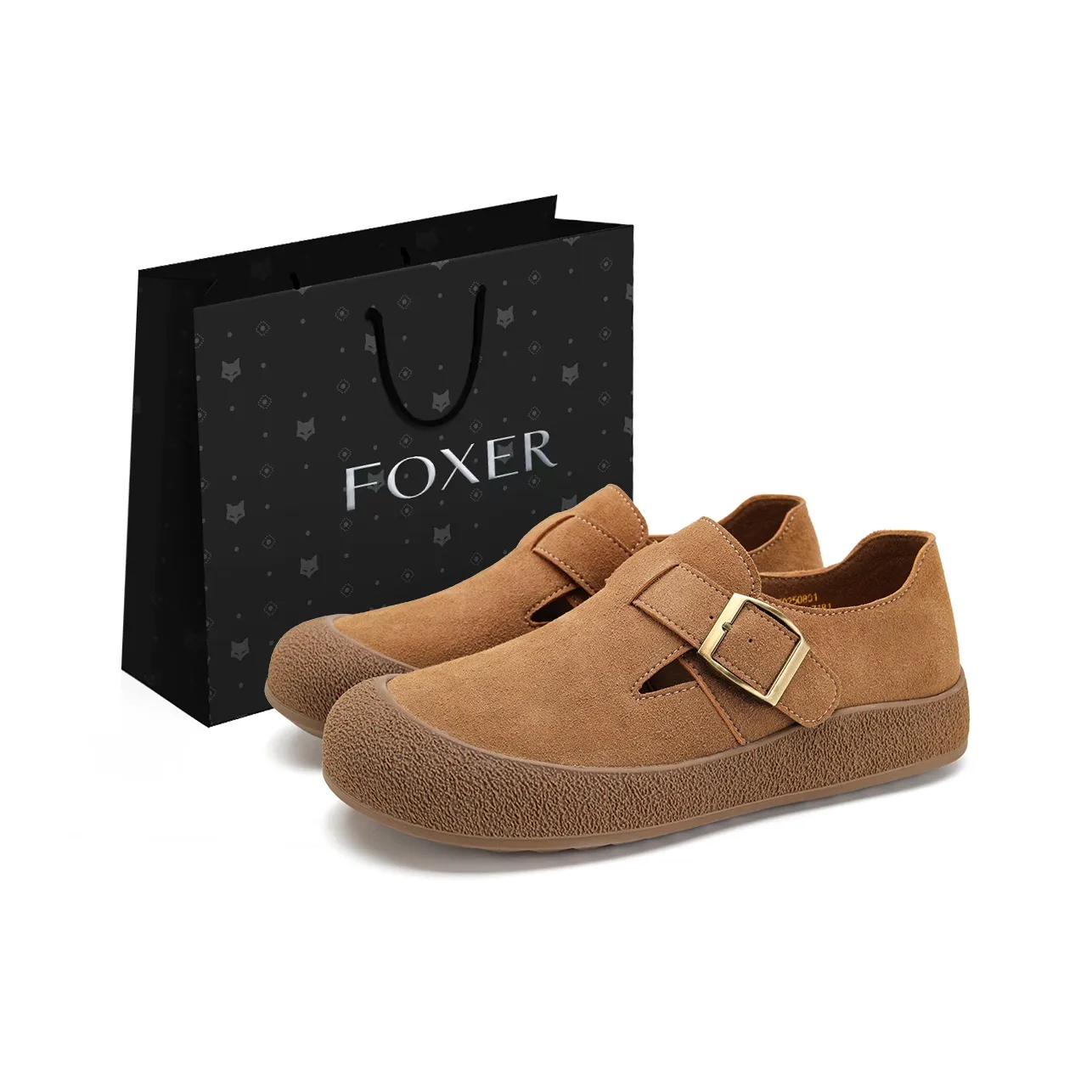 FOXER Пэчворк Пряжки для ремня Шов Slip-resistant Обувь Birkenstock Женская