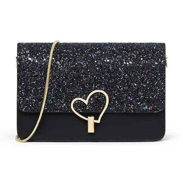 Younger Song Сумка через плечо из коровьей кожи женская черная