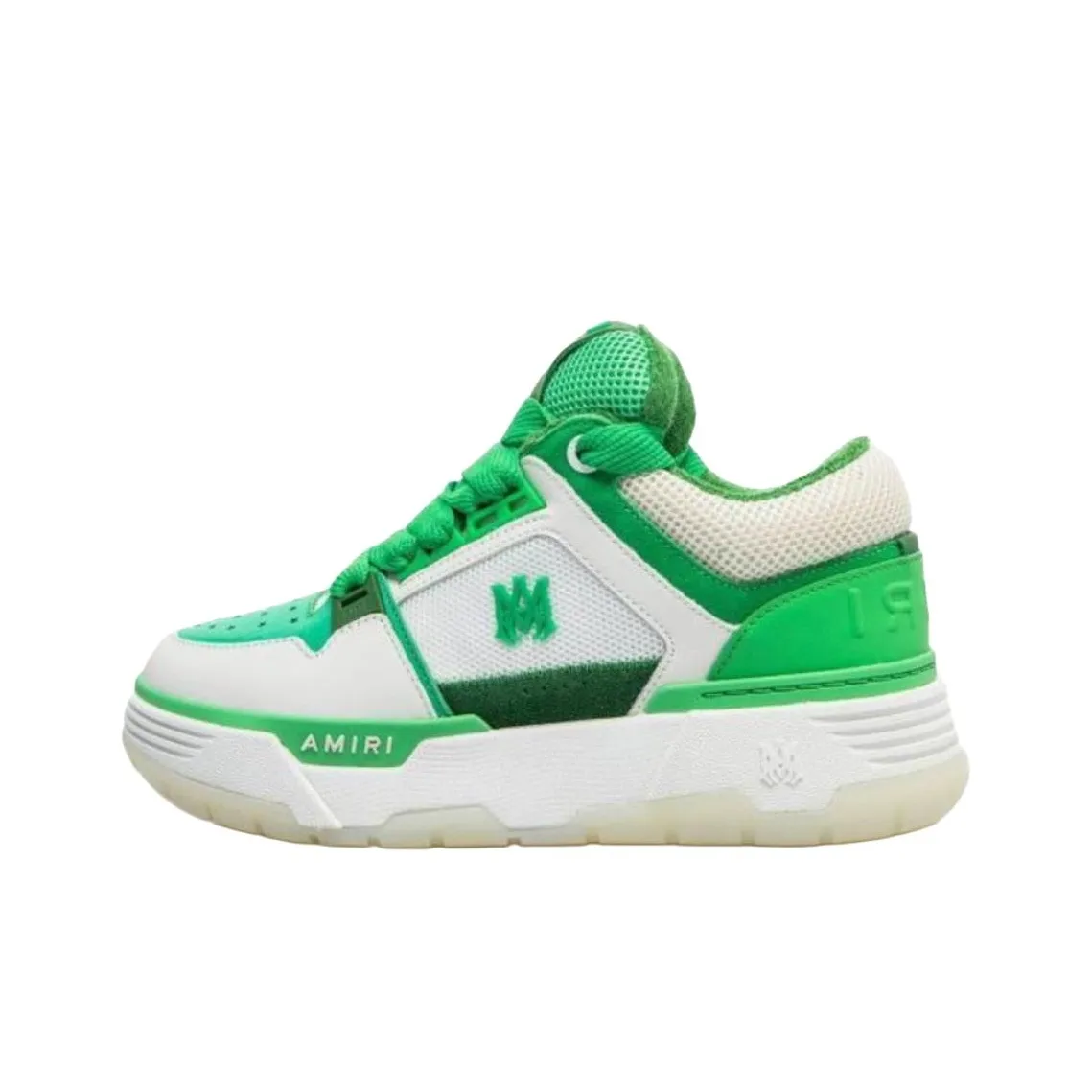 AMIRI MA 1 Skateboard Shoes Men Low Top White Green