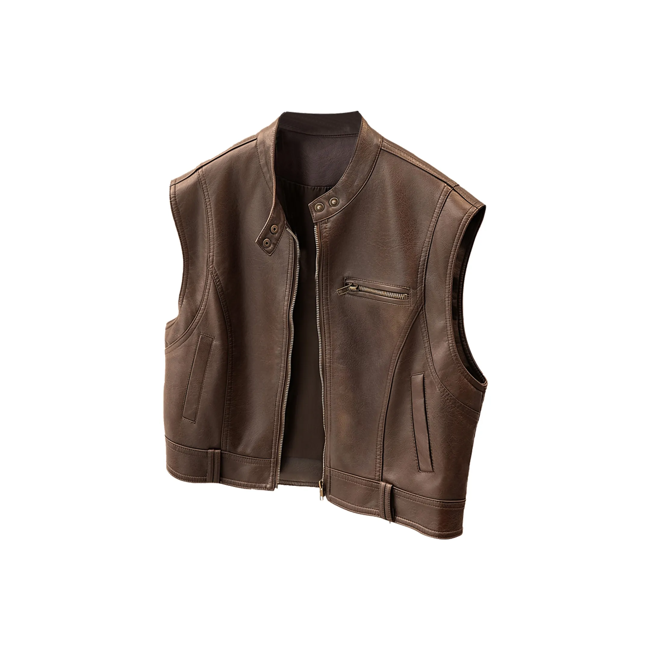 Cypress House Стиль Майярд Коричневый Женские Жилеты