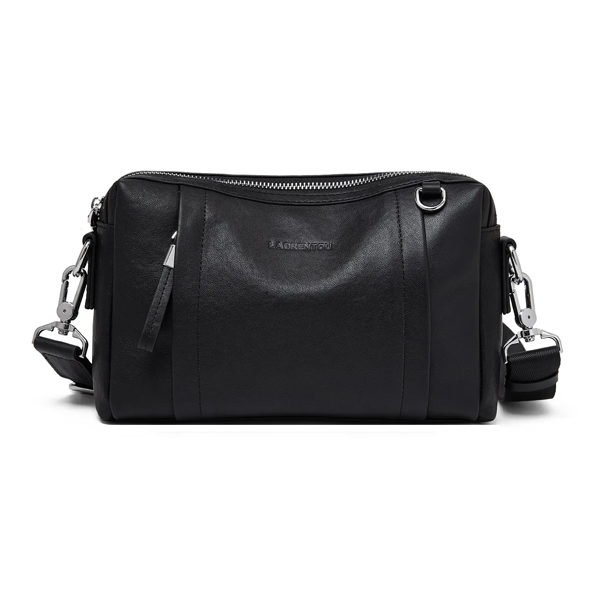 Old Man's Head Сумка через плечо из коровьей кожи мужская черная