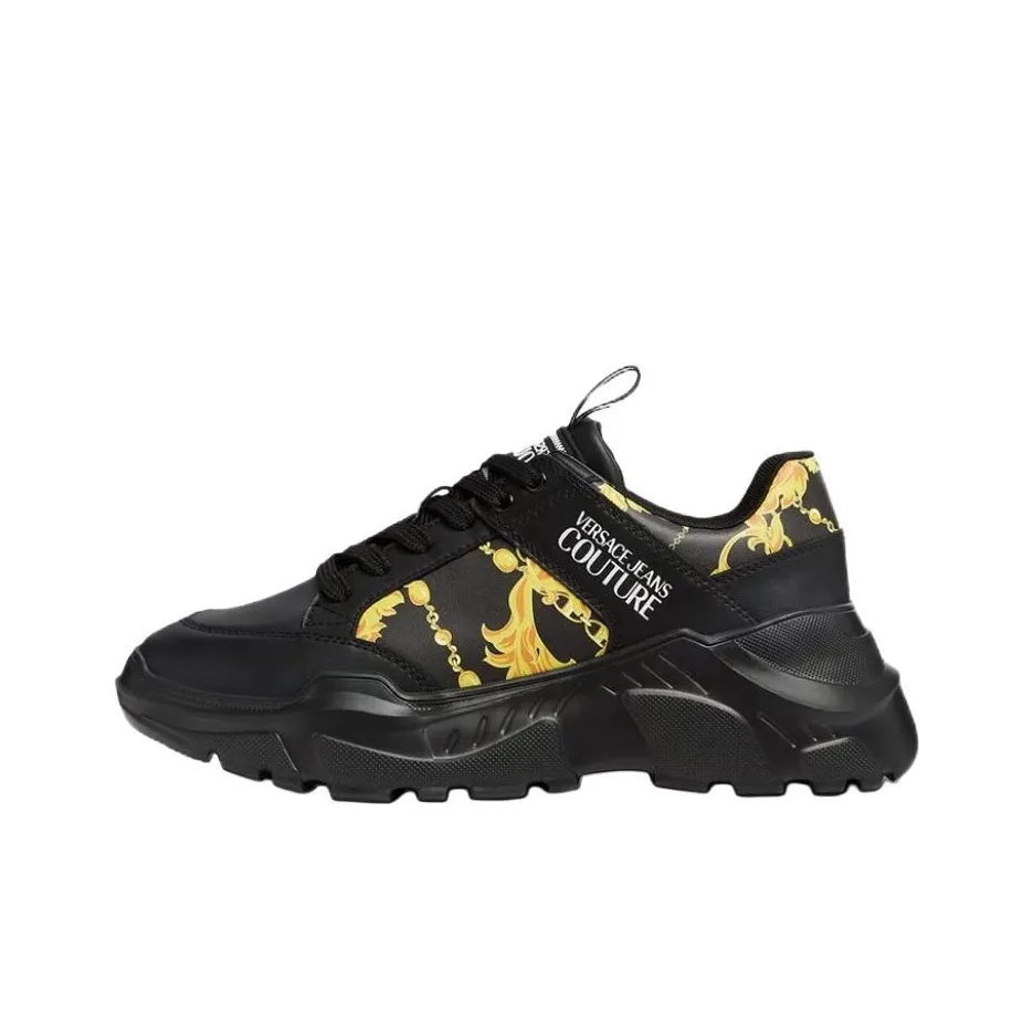 VERSACE JEANS COUTURE Casual Shoes Men Low-Top Black