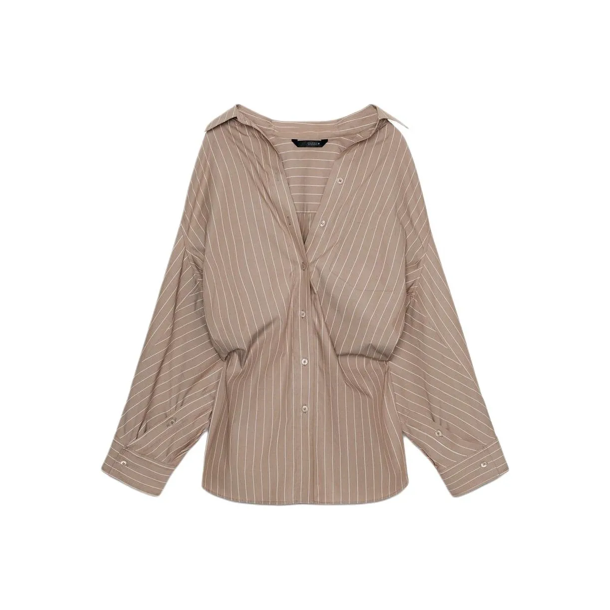 ZARA Коричневый Телесный Женские Рубашки