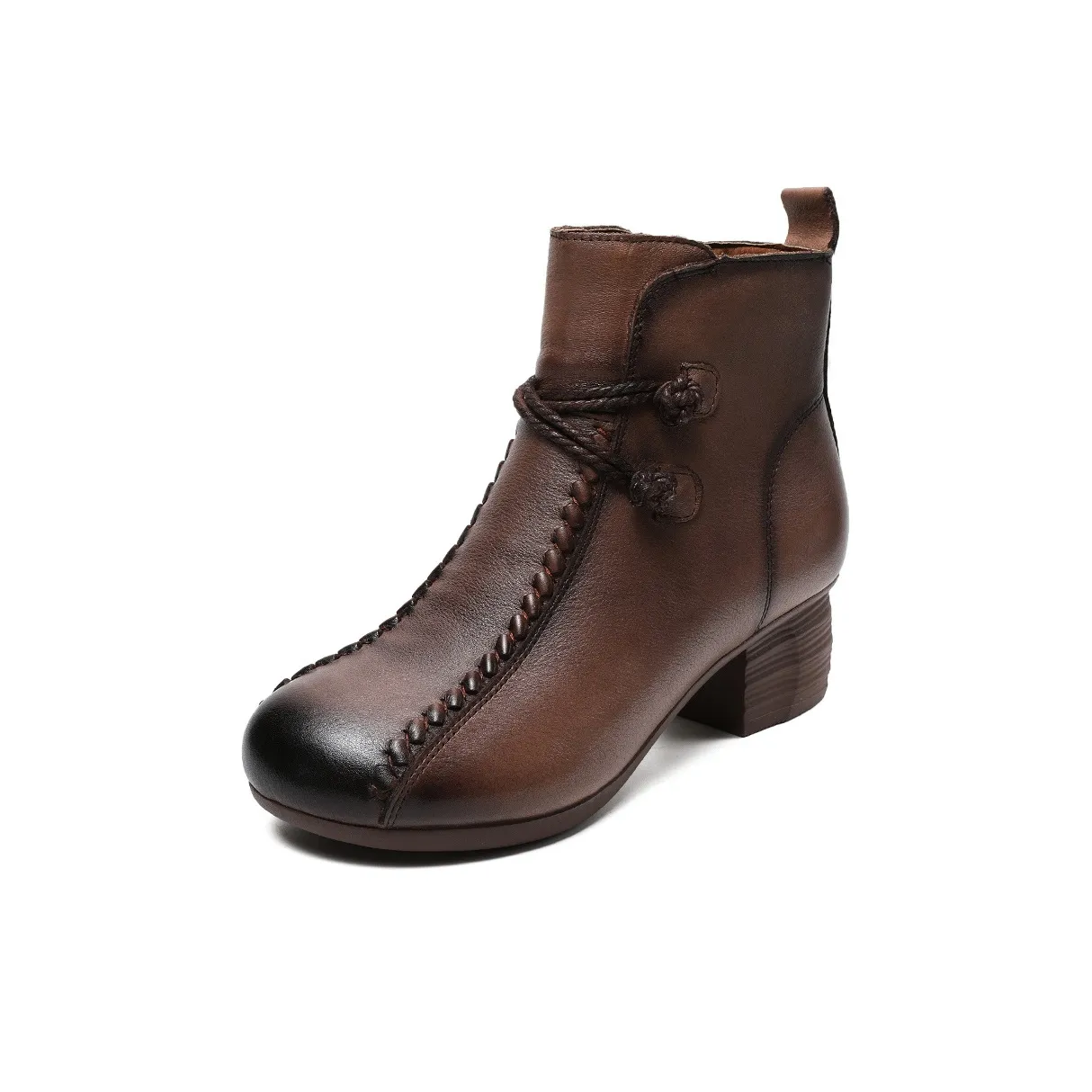 SENJIALUO Ботильоны с грубым каблуком женские