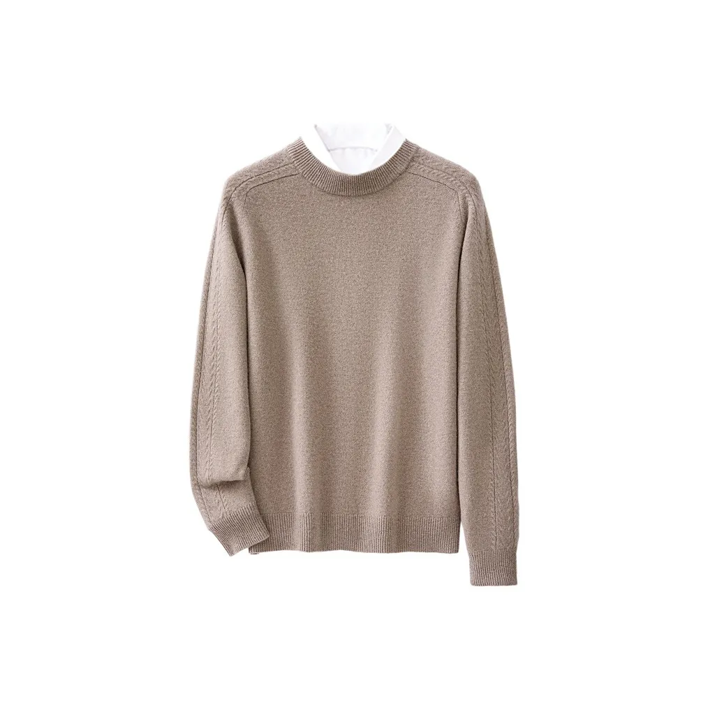 JINJU Светло-коричневый CAMEL Мужские Свитера