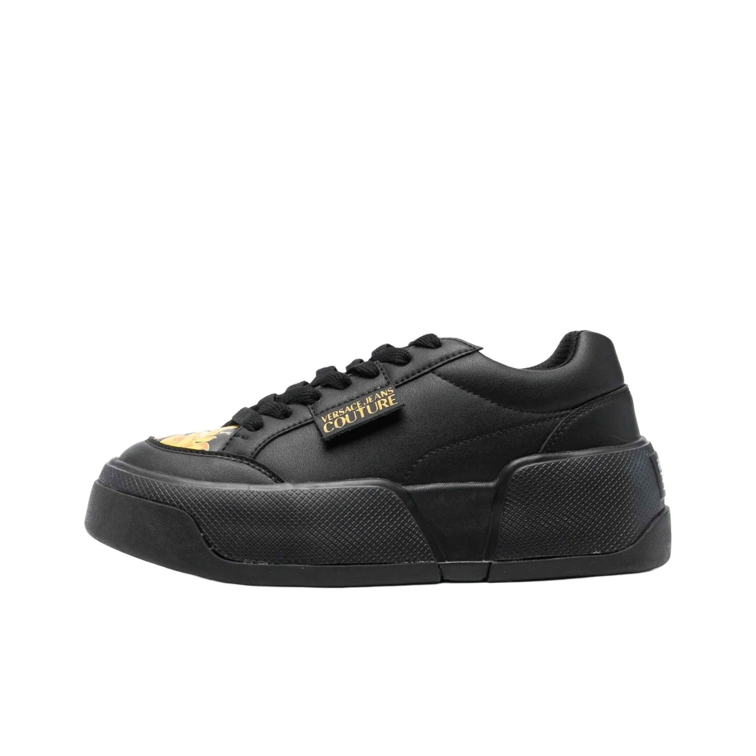 VERSACE JEANS COUTURE Skateboard Shoes Women's Low-Top Black