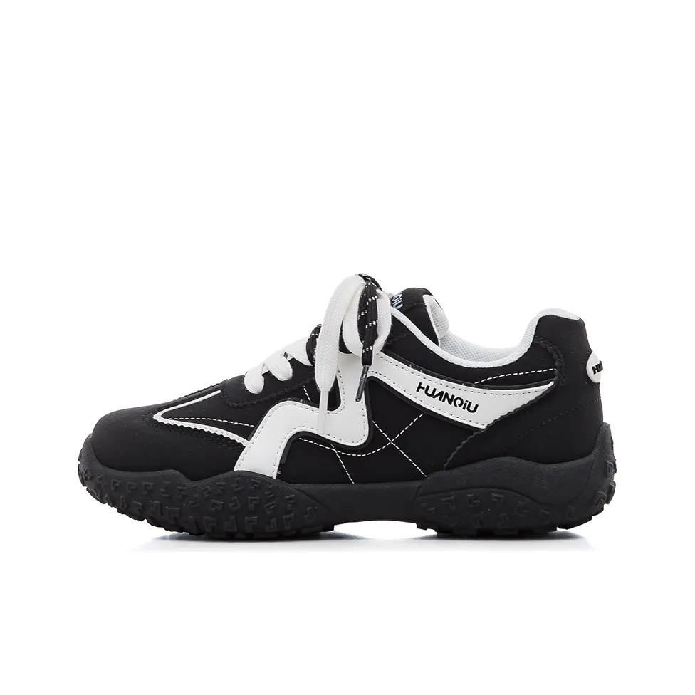 HUANQIU Легкий Дышащий Противоскользящий Низкий Топ Повседневная Обувь Женская Черная