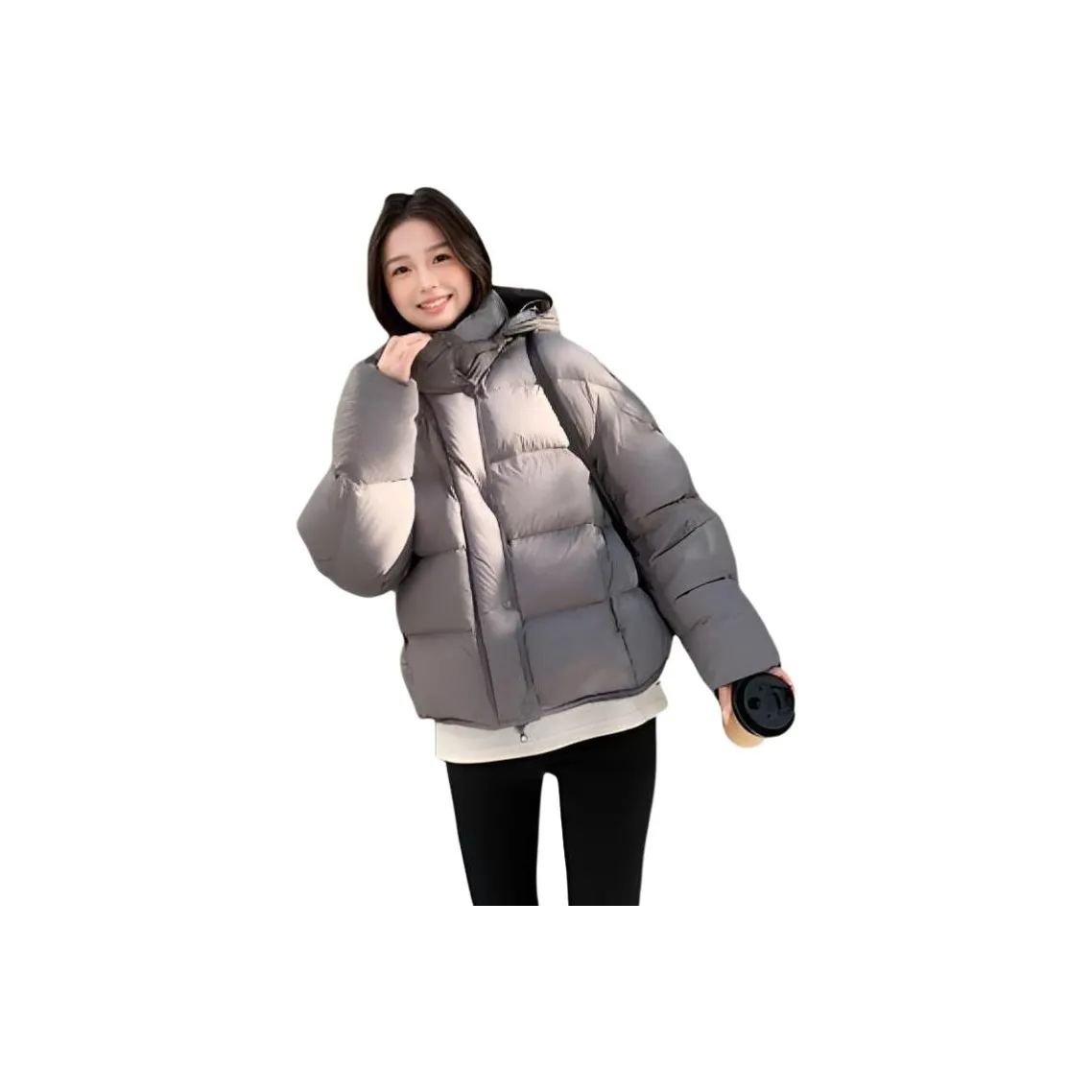 SKYA Серый Женский пуховик
