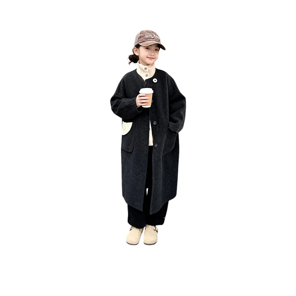 TLIT Однотонный Нейлон Пальто Детское