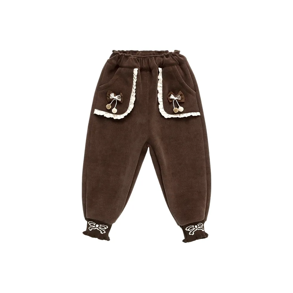 Утолщенные детские тренировочные брюки зимние