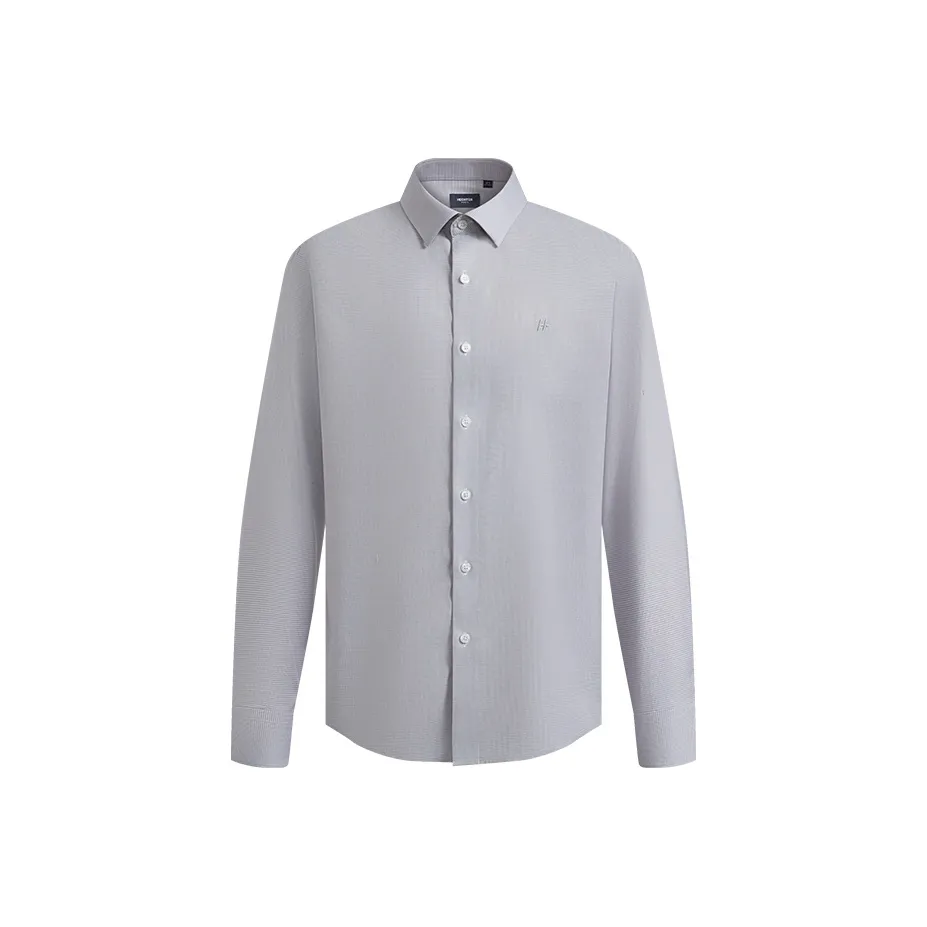 HECHTER Серый Мужские Рубашки