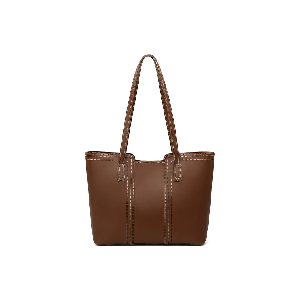 Younger Song Сумка через плечо из коровьей кожи женская коричневая