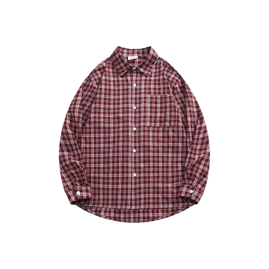 Zomuros Red Unisex Shirts Zomuros Красные Унисекс Рубашки