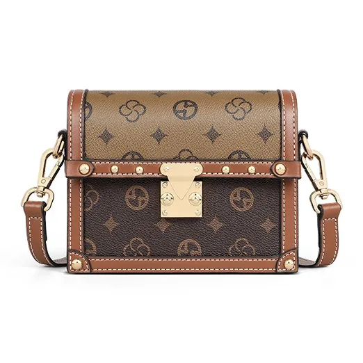 Younger Song Сумка через плечо из синтетической кожи стандартная женская кофейного цвета