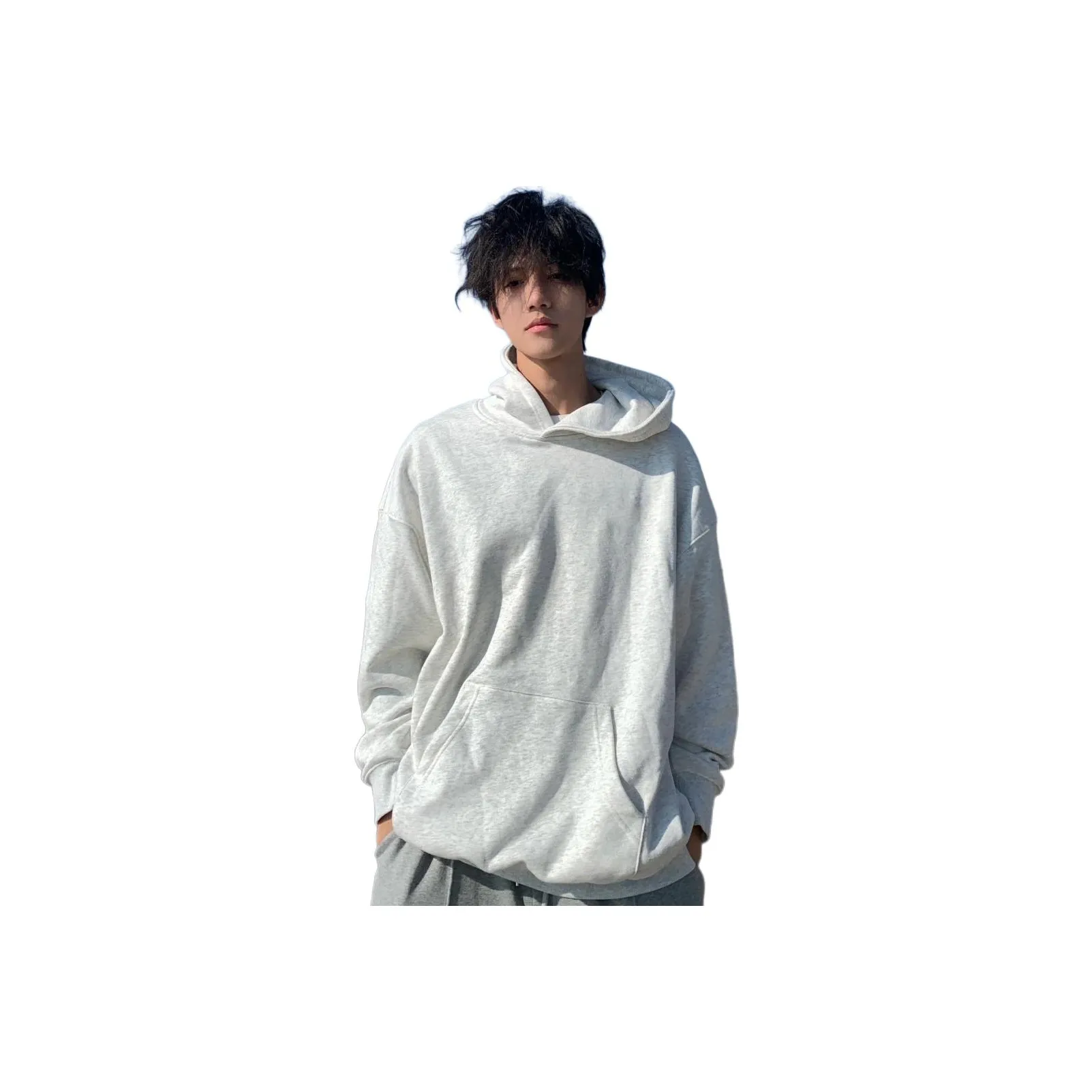 W.O.L Свитшот Мужской Белый Фотиния Серый