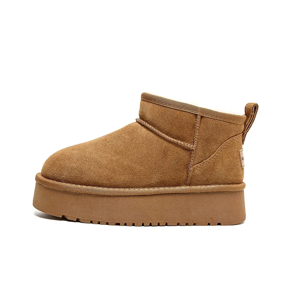 MALEMONKEY Термозащитные Устойчивые к истиранию Увеличивающие высоту Ботинки с устойчивым к скольжению пяткой длина до щиколотки 5 см женские