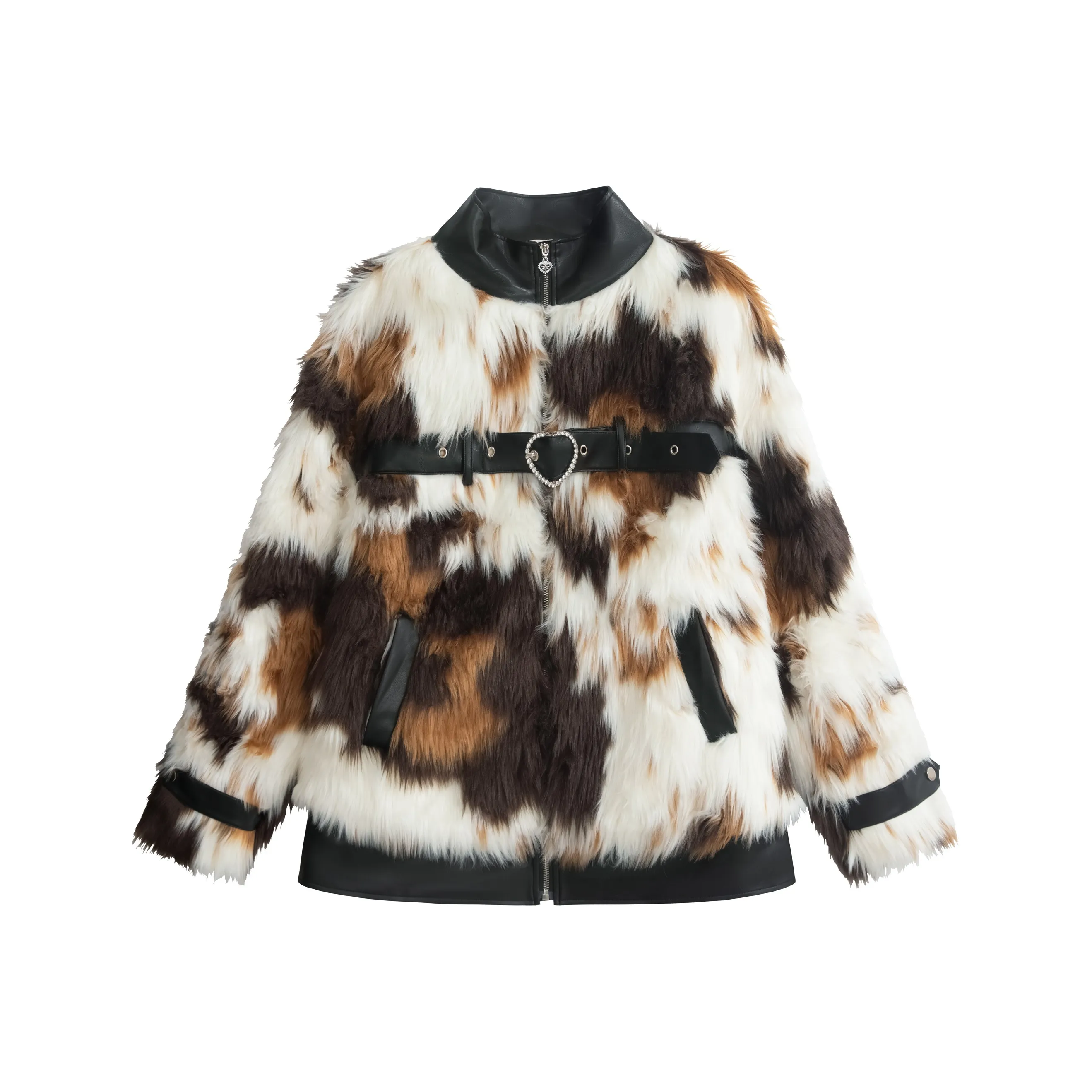 UNIFREE Бархат Feel Пальто Женское Кофейно-Коричневый