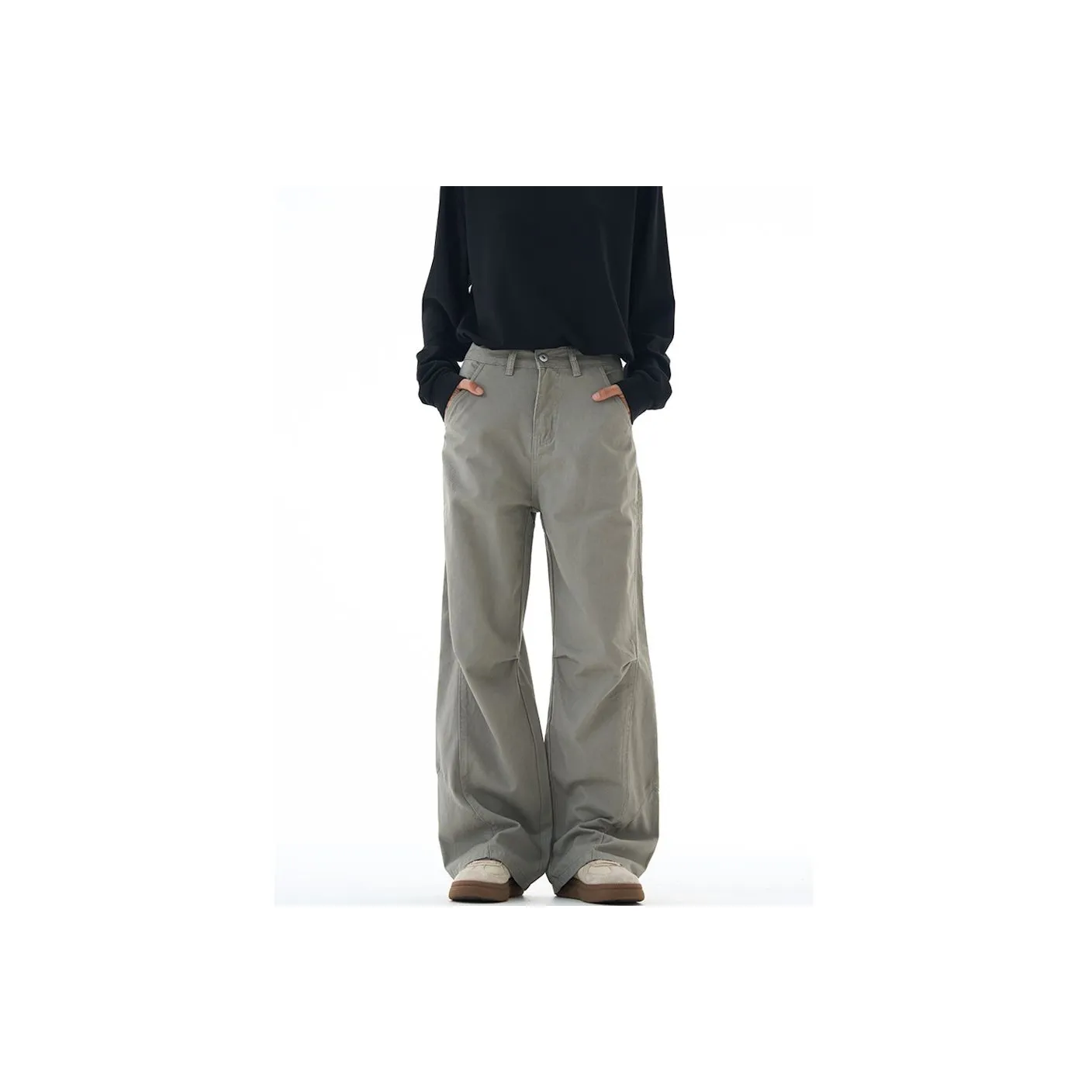 UOOHE Modern Gray Unisex Cargo Pants UOOHE Современные Серые Унисекс Карго Брюки