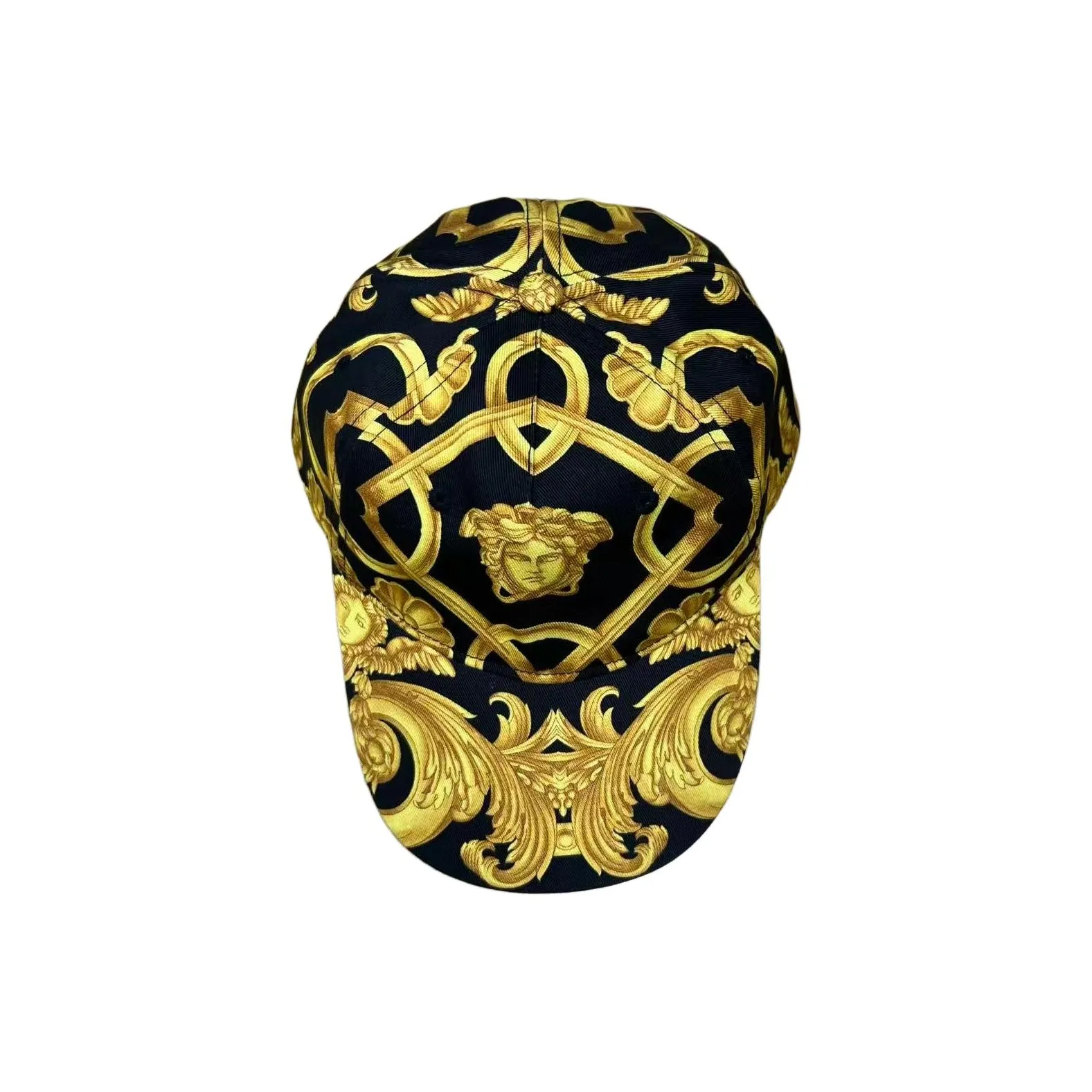 VERSACE Хлопок Кепки Мужские Желтый Черный