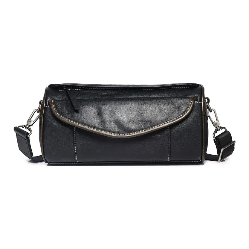 VANDEE Коровья кожа Сумка через плечо Мужская Черная