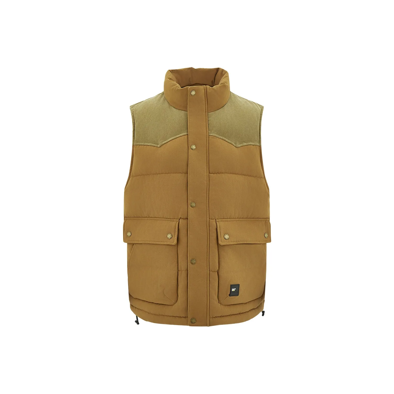 CAT Темный хаки Мужские жилеты