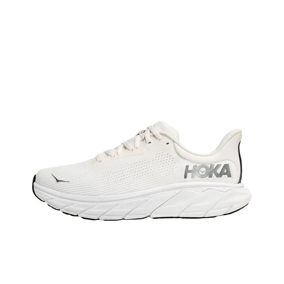 HOKA ONE ONE Arahi 7 Устойчивые к истиранию Низкие Кроссовки для бега Мужские Белые
