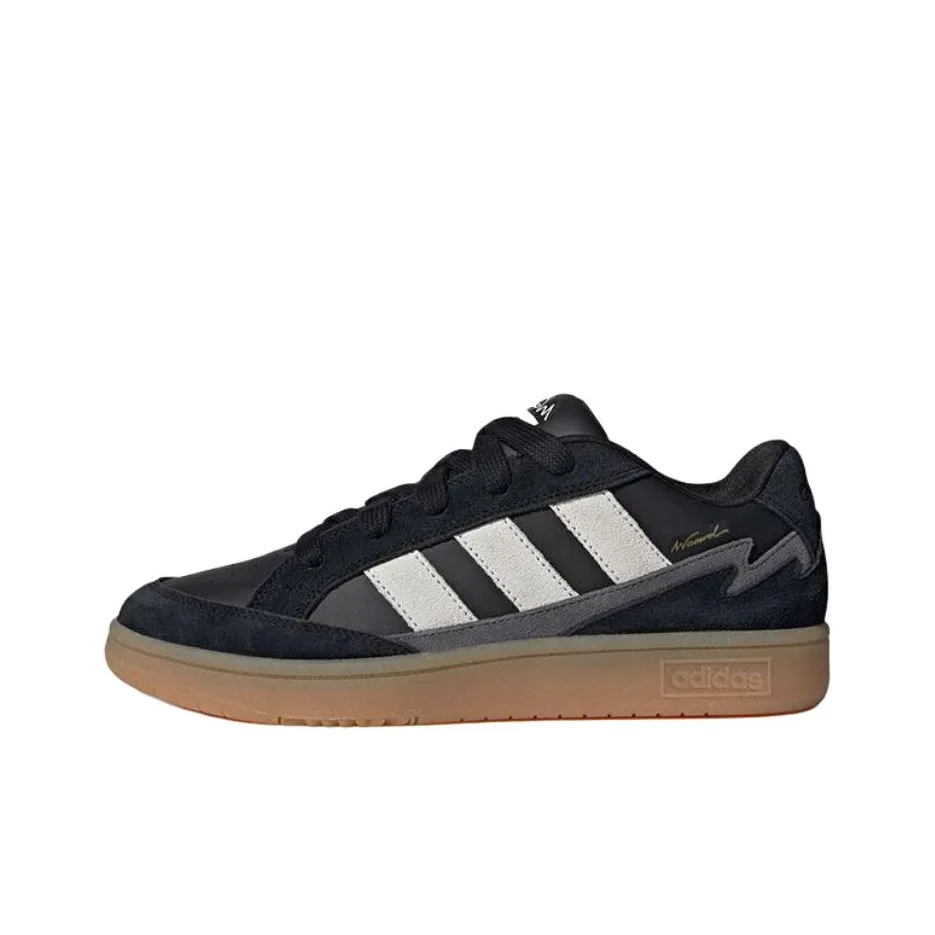 Adidas WCARD ADV Slip-resistant Abrasion-resistant Low-top Skateboard Shoes Men's Black Adidas WCARD ADV Противоскользящие Износостойкие Низкие Кеды для Скейтбординга Мужские Черные