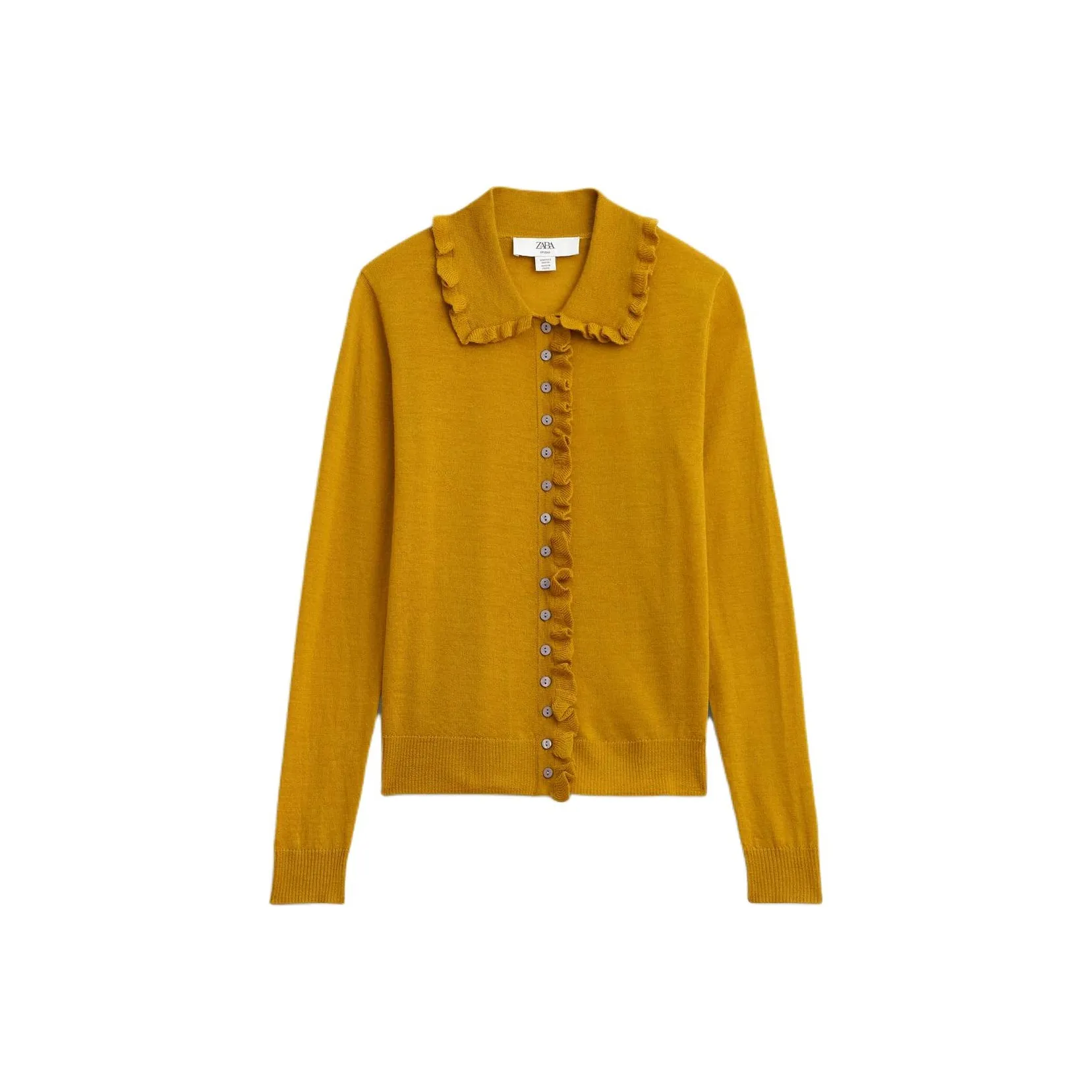 ZARA Горчичный Женский Трикотаж