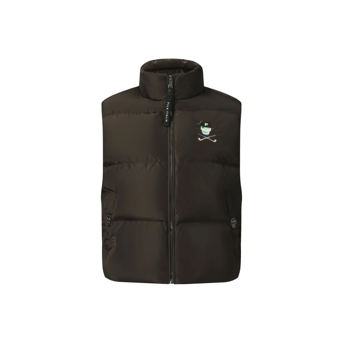 FILA x Shelby and Sandy GOLF серия Пуховый жилет Женский Шоколадный Коричневый