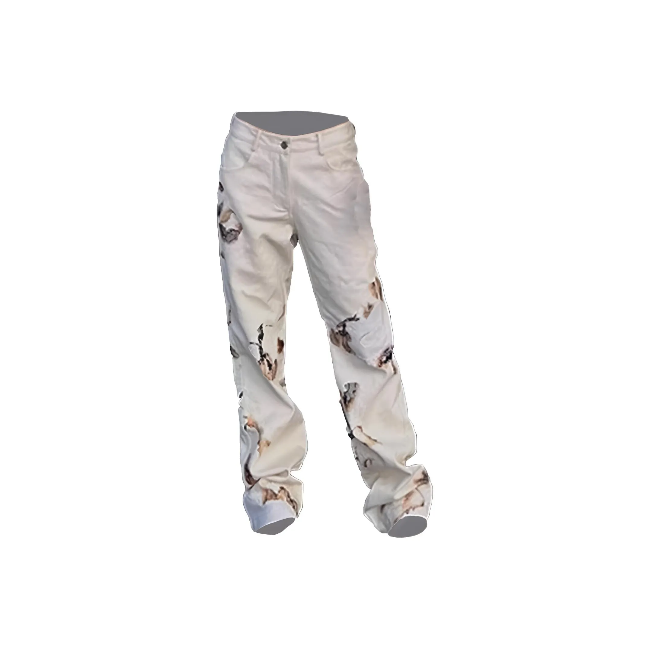 SAGP Белый Унисекс Джинсы