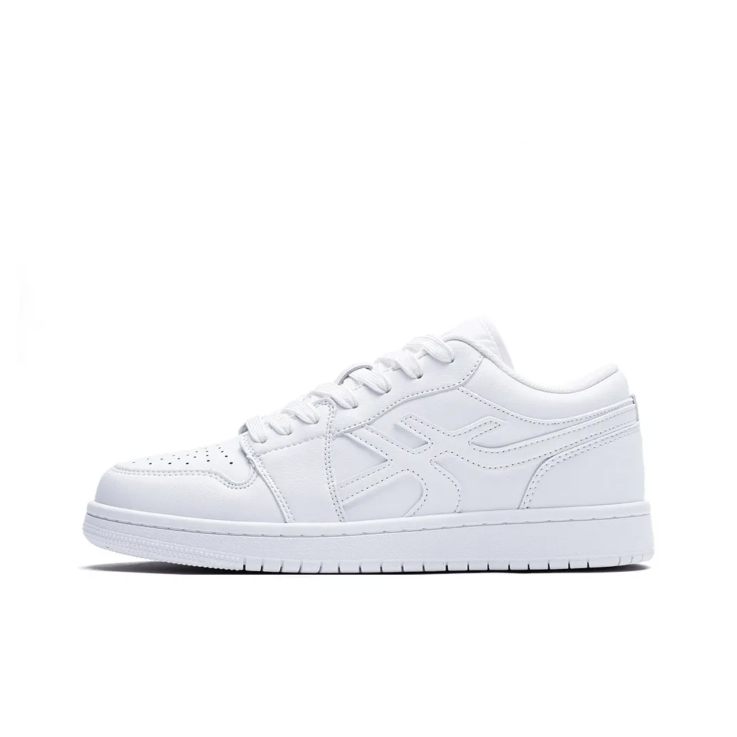 ANBU Износостойкий Легкий Дышащий и Противоскользящий. Низкий Топ Скейтборд Кроссовки Унисекс Лунно-белый