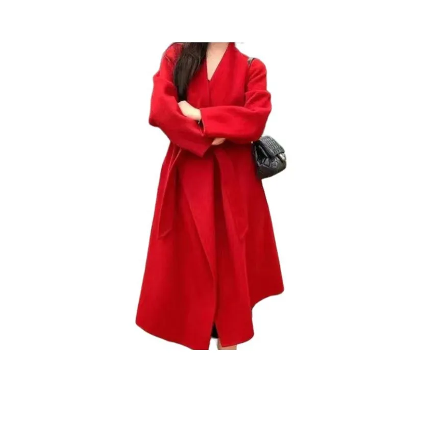 ZVJH Red Women's Coat ZVJH Красный Женский Пальто