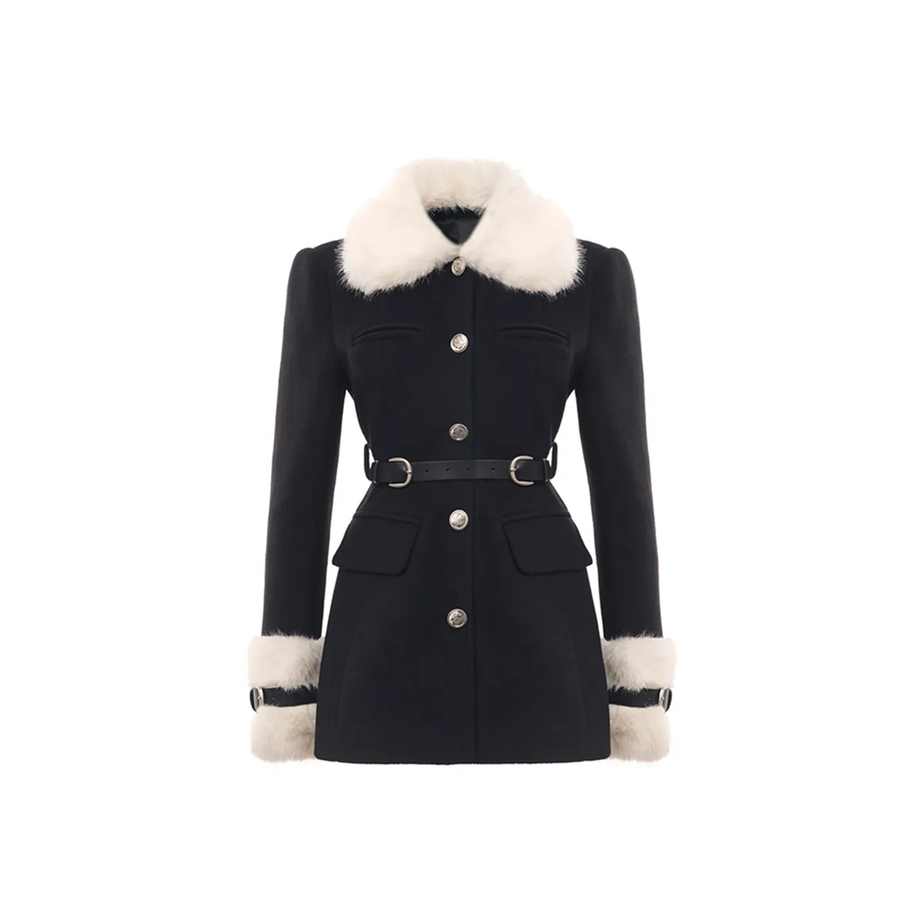 STARFEI Черное Женское Пальто