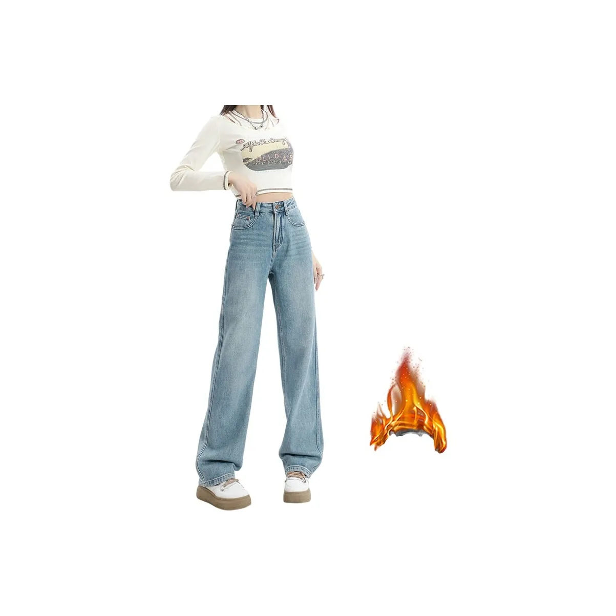 FLIM Светло-синие женские джинсы