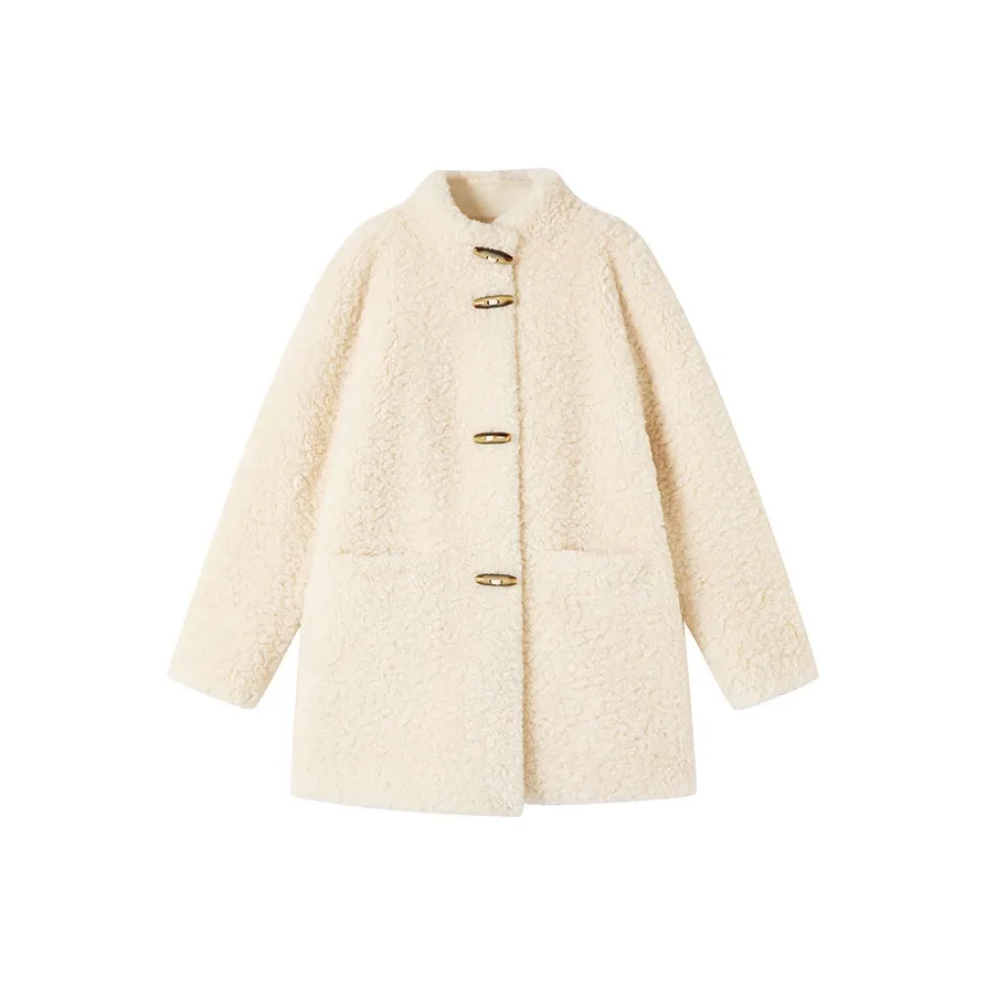 XIANGYING Светло-желтый Женские меховые изделия