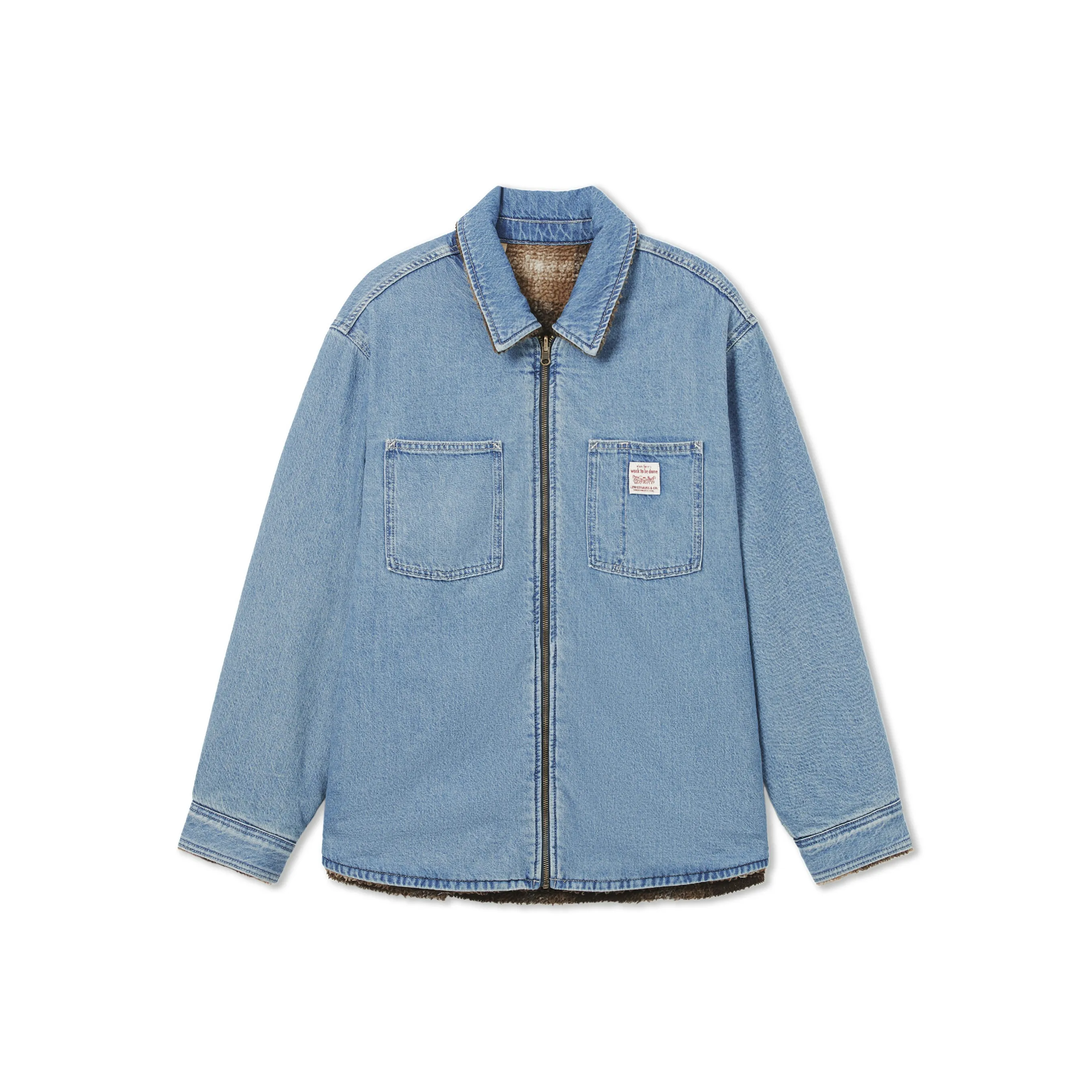 Levis Blue Chestnut Men's Denim Jackets Левис Синий Каштановый Мужские Джинсовые Куртки