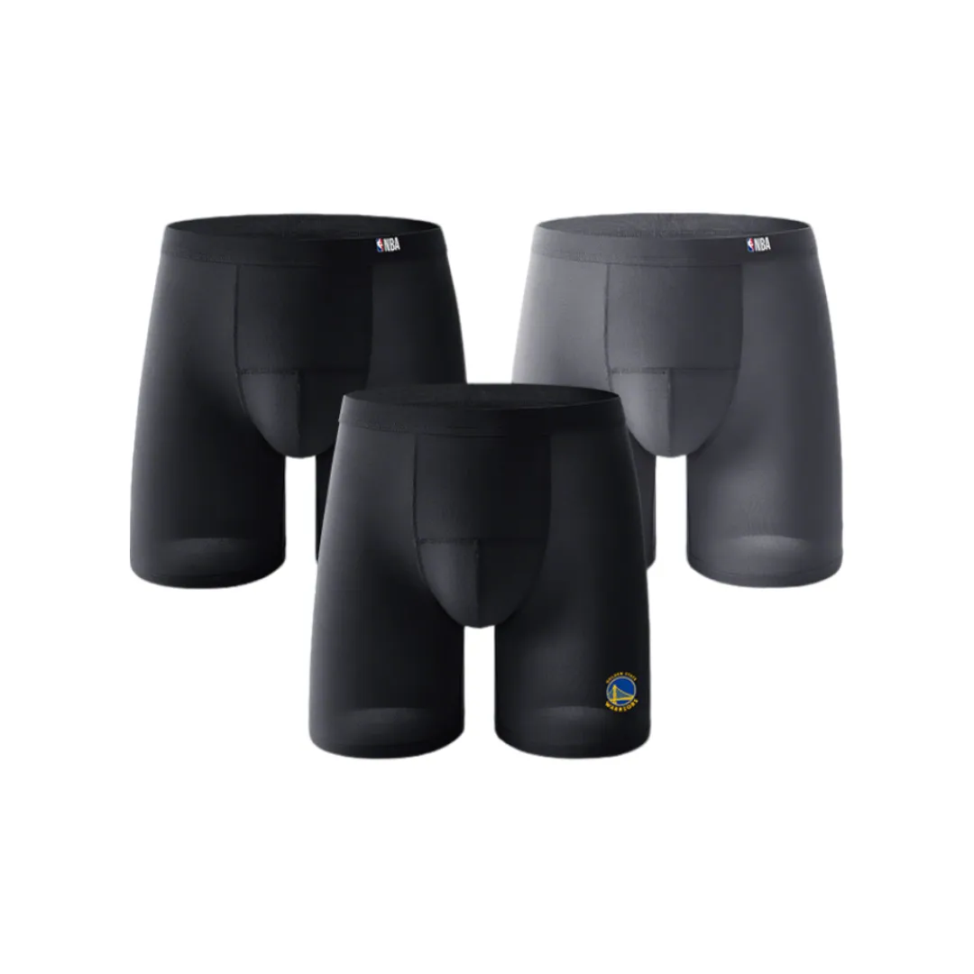 NBA Воин Черный + NBA Черный + NBA Темно-Серый Унисекс Боксеры
