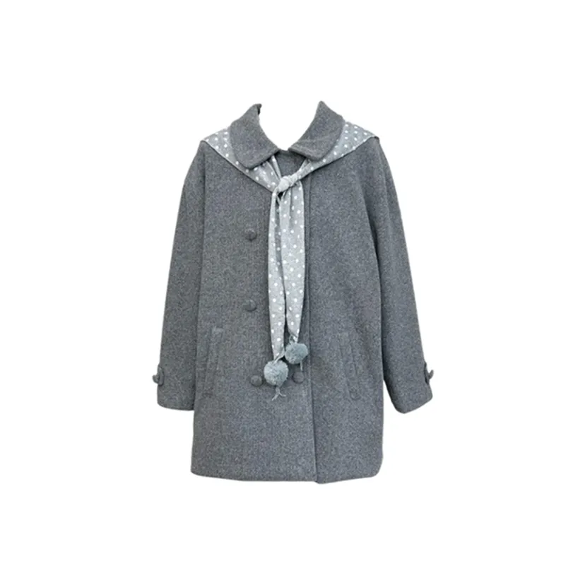 EMDPN Серый Пальто Включая Шаль Женское Пальто