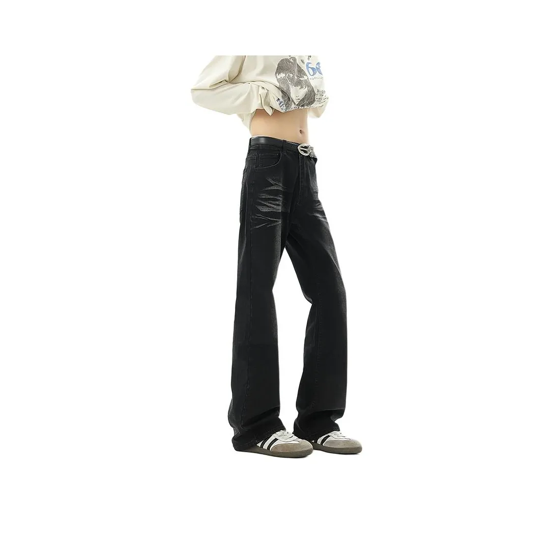 BLACK AT Черные Унисекс Джинсы