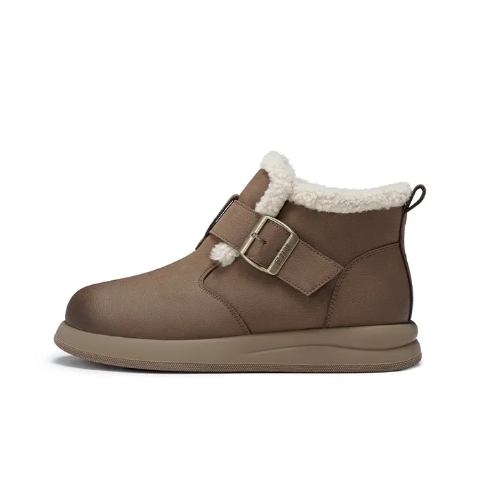 ZULIZ Флис Утепленные Ботильоны Теплоизоляционные Водонепроницаемые Противоскользящие Снежные Ботинки Женские