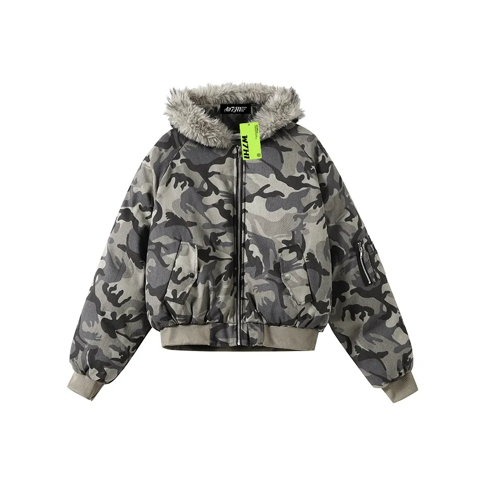 W7H1 Камуфляж Унисекс Пуховики