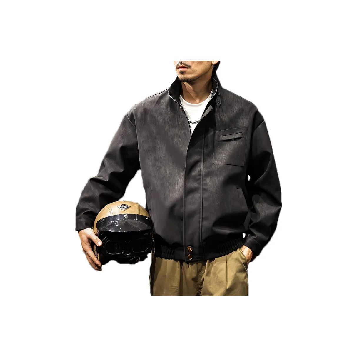 LUJIEBANG Мужские кожаные куртки