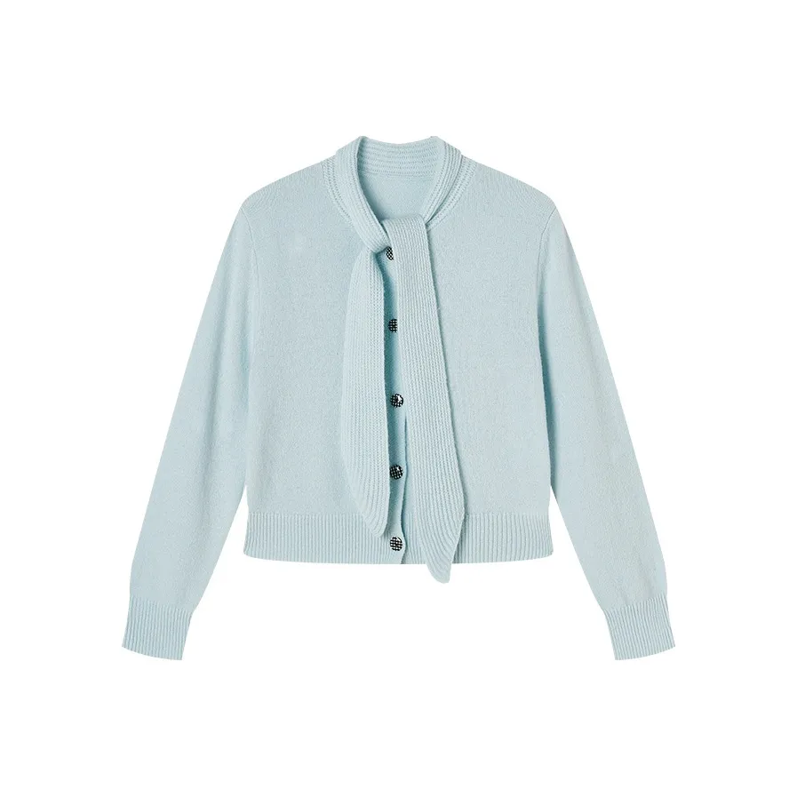 XIANGYING Морской синий Женские свитера