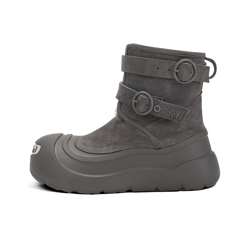 Ouder Snower Открыто Конечность Smile Collection Термические Устойчивые к Износу Носки Crew Сноубутсы Женские Серые