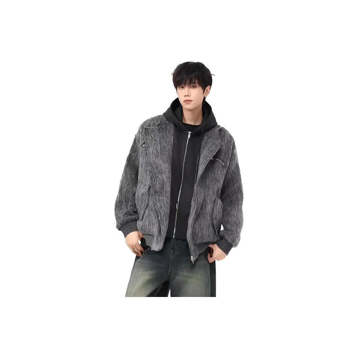 FOMOCE Серый Унисекс Куртки