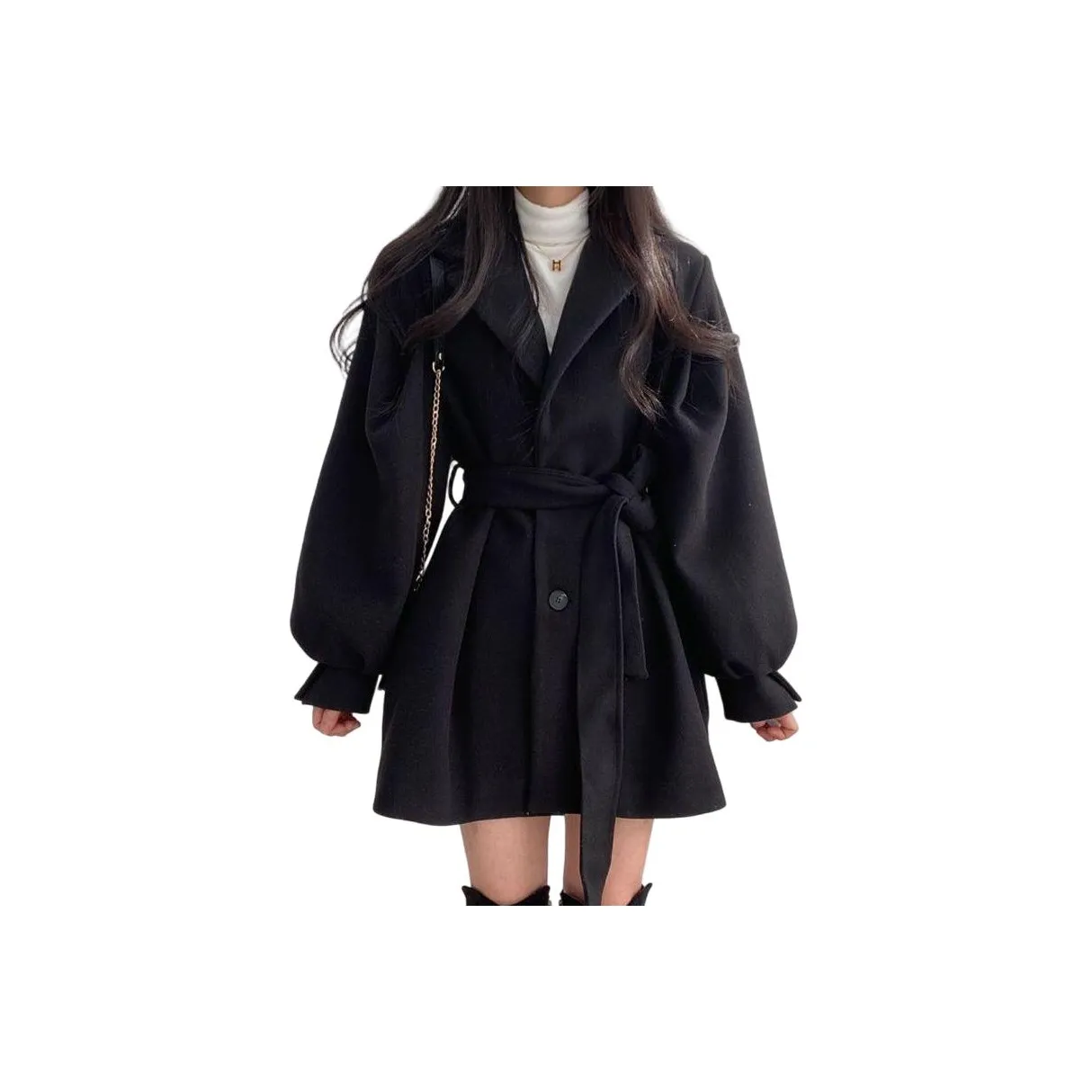 FLIM Черное Женское Пальто